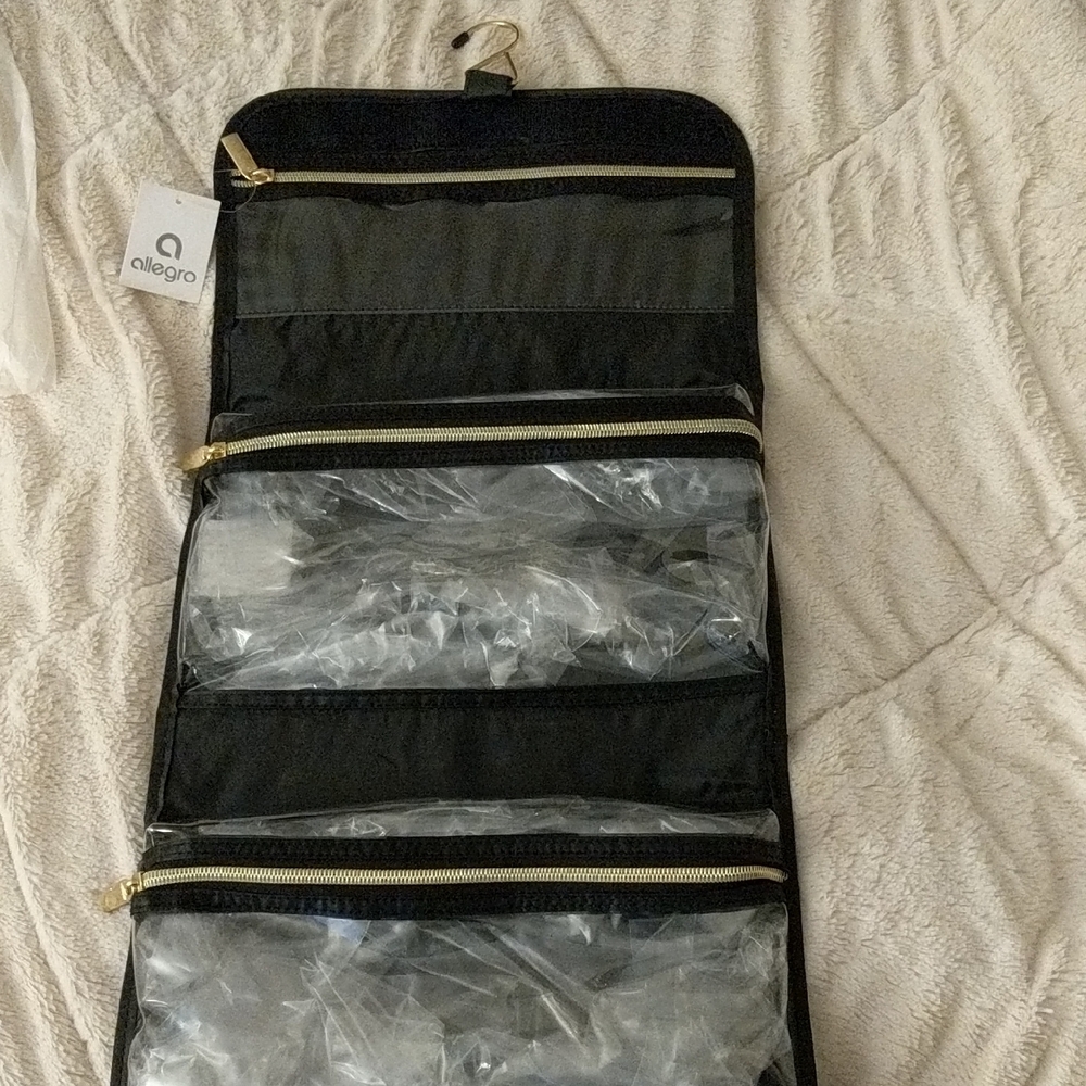 NWT Black Cosmetic Bag